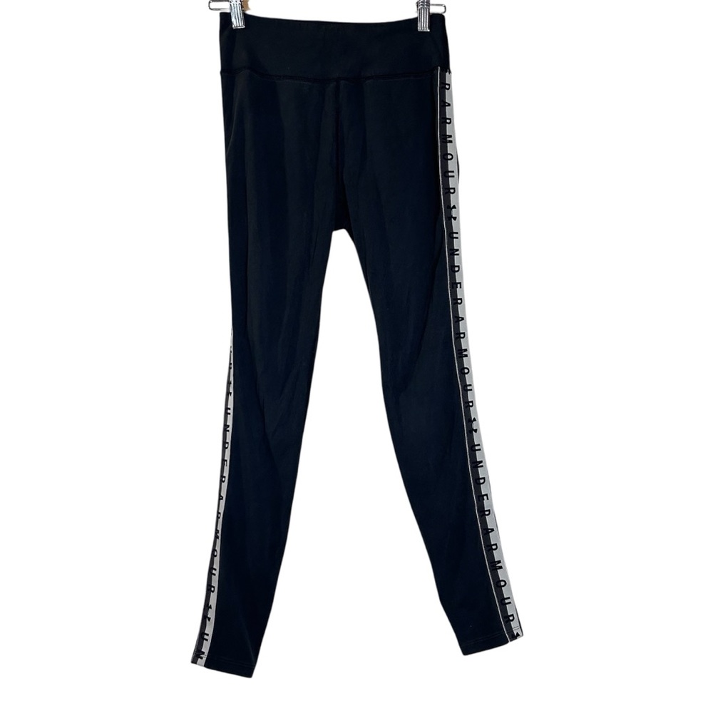 UnderArmour women’s leggings‎ fitted size small black white gym pants